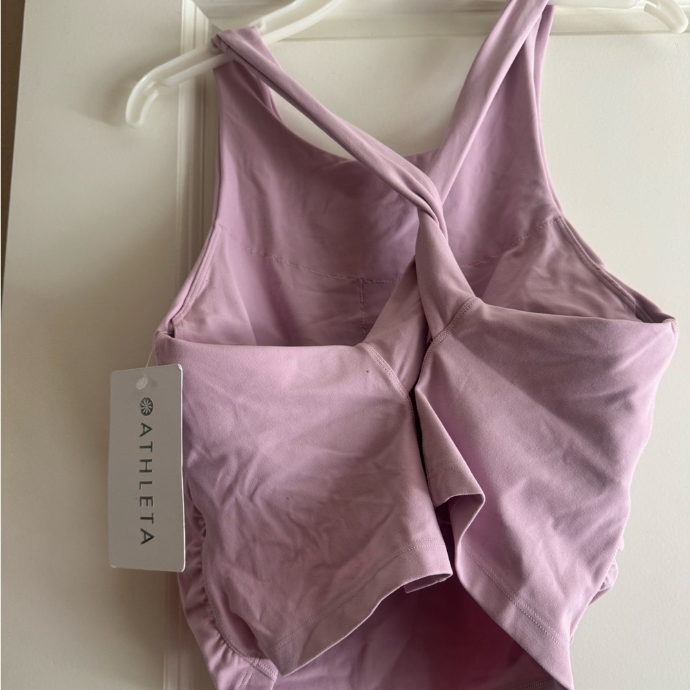 Athleta Pink Sports crop top